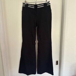 INC Black Flare-leg Slacks/Trousers - Petite